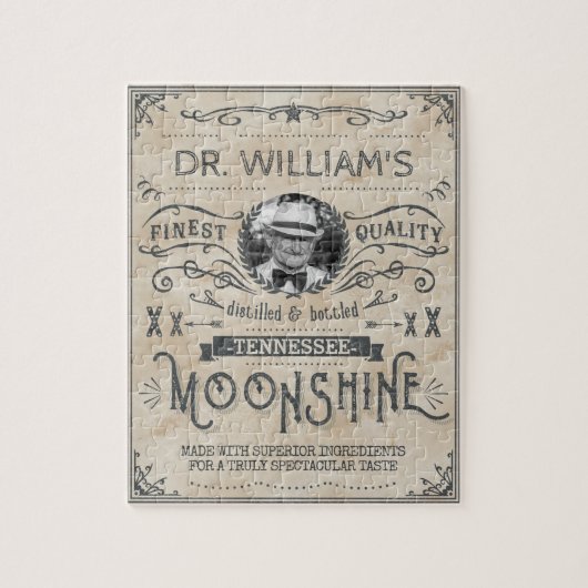 Moonshine  Funny Hillbilly Medicine Custom Legpuzzel (Verticaal)