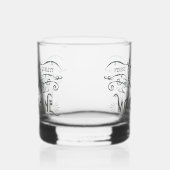 Moonshine gepersonaliseerde Monogram look Whisky Glas (Links)