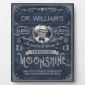 Moonshine Hillbilly Medicine  Custom Blue Fotoplaat (Voorkant)