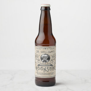 Moonshine Hillbilly Medicine Custom Brewer Bier Etiket