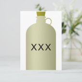 Moonshine Jug-uitnodigingen Kaart (Staand voorkant)