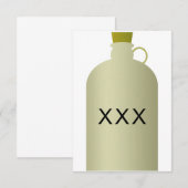 Moonshine Jug-uitnodigingen Kaart (Voorkant / Achterkant)