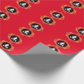 Moonshine Man Silhouette Wrapping Paper Cadeaupapier (Hoek)