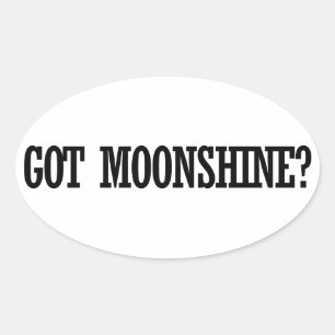 Moonshine Ovale Sticker