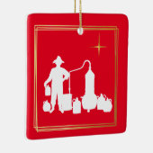 Moonshine Silhouette Ornement de Noël (Droite)