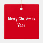 Moonshine Silhouette Ornement de Noël (Dos)