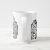 Moonshine & Starfish B&W Jumbo Mug (Dos)