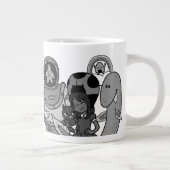 Moonshine & Starfish B&W Jumbo Mug (Droite)