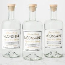 Moonshine Whiskey Zwart en Gouden