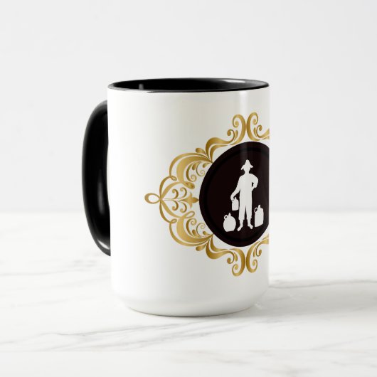 Moonshine White Silhouette Mok (Voorkant links)