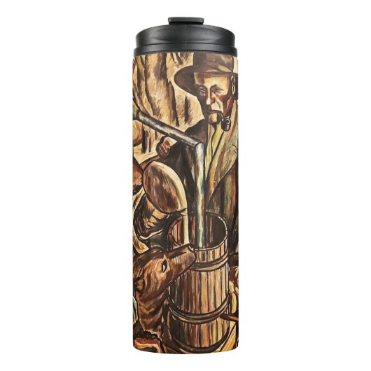 Moonshiners Making White Lightning Whiskey Liquor Thermosbeker (Voorkant)