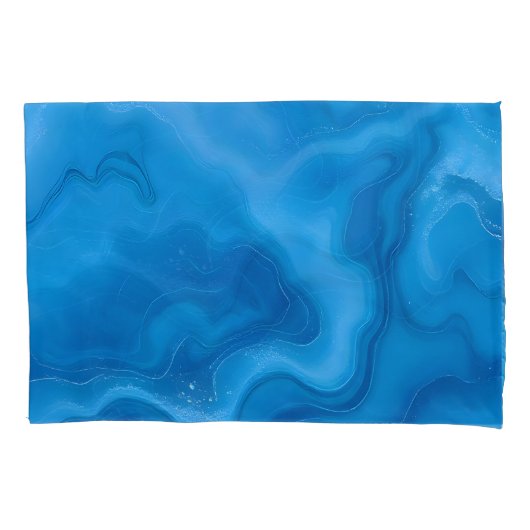 Moonstone Blauw- Kussensloop (Voorkant)