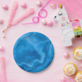 Moonstone Blue Papieren Bordje (Feest)