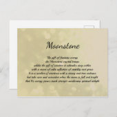Moonstone Crystal Healing Design Briefkaart (Voorkant / Achterkant)