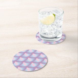 Moonstone Scales Paper-Onderzetters Ronde Kartonnen Onderzetter