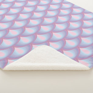 Moonstone Scales Sherpa Blanket Deken