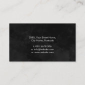 Moonstructuur waterverf - profiel Vrouw Visitekaartje (Achterkant)