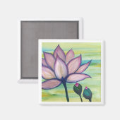 Moonstudio - Lotus Magnet rose (Recto/Verso)