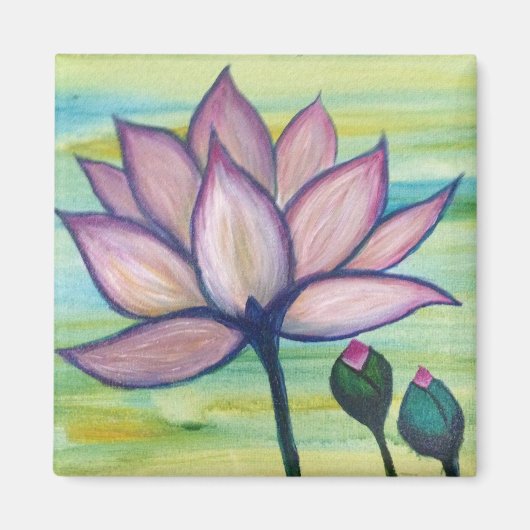 Moonstudio - Roze Lotus Magneet (Voorkant)