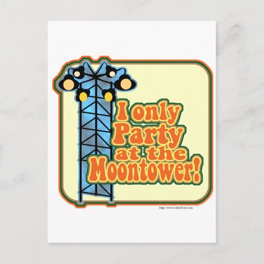 Moontower Party Briefkaart (Voorkant)