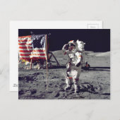 Moonwalk Apollo 17 Briefkaart (Voorkant / Achterkant)