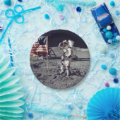 Moonwalk Apollo 17 Papieren Bordje (Feest)