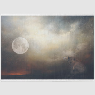 Moonwatcher Beer Art Decoupage Tissuepapier