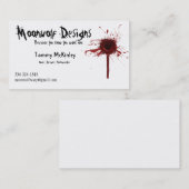 Moonwolf conçoit le carte de visite (Devant / Derrière)