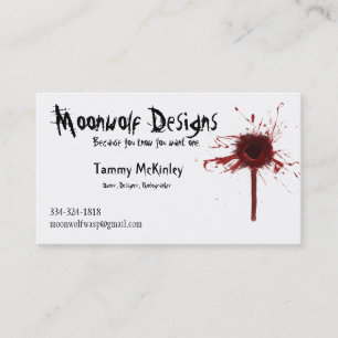 Moonwolf Design visitekaartje