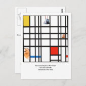 Moooosterstuk Mondrian Briefkaart (Voorkant / Achterkant)