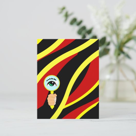 Moord-Mesty Party Crime Tape Wave Invitations Kaart (Staand voorkant)