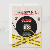 Moord Mysterie Verjaardagsfeestje Plaats Delict Kaart (Voorkant)