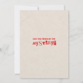 Moord Mysterie Verjaardagsfeestje Plaats Delict Kaart (Achterkant)