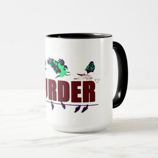 Moord op kraaien mok (Voorkant rechts)