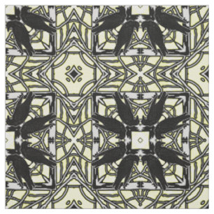 Moord op zwarte rode witte kaleidoscoop stof