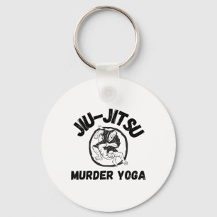 Moord Yoga-shirt Grappige Braziliaanse Jiu Jitsu Sleutelhanger