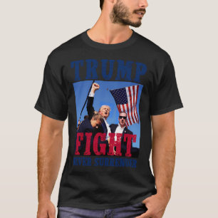 Moordaanslag Trump 2024 - Nooit overgeven T-shirt