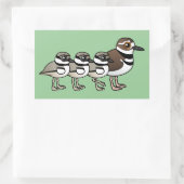 Moordenaar & drie kuikens rechthoekige sticker (Tas)