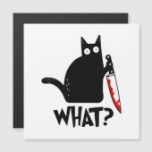 Moordkattenkat met mes (Voorkant / Achterkant)