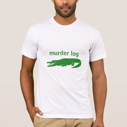 moordliniaal grappige alligator t-shirt (Voorkant)