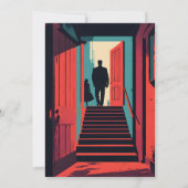 moordmysterie detective dinerparty kaart (Achterkant)