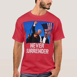 Moordstrijd Donald Schieten nooit overgegeven T-shirt