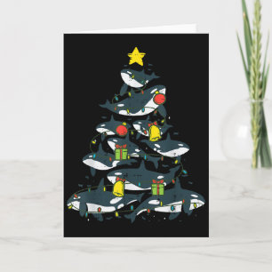 Moordwalvissen Kerstboom Xmas Orka Vrouwen Mannen Kaart