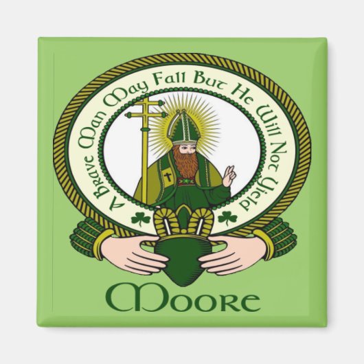 Moore Clan Motto Magnet (Devant)