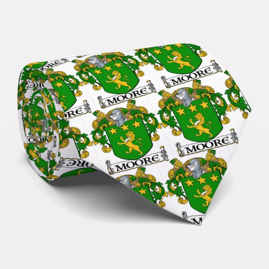 Moore Coat of Arms Stropdas (Opgerold)