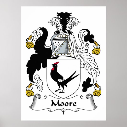 Moore Family Crest Poster (Voorkant)