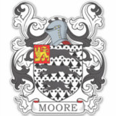 Moore Family Crest Sticker (Voorkant)