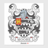 Moore Family Crest Sticker (Vel)