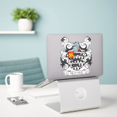 Moore Family Crest Sticker (Laptop op bureau)