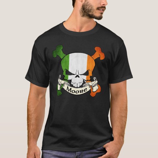 Moore Irish Skull T-shirt (Voorkant)
